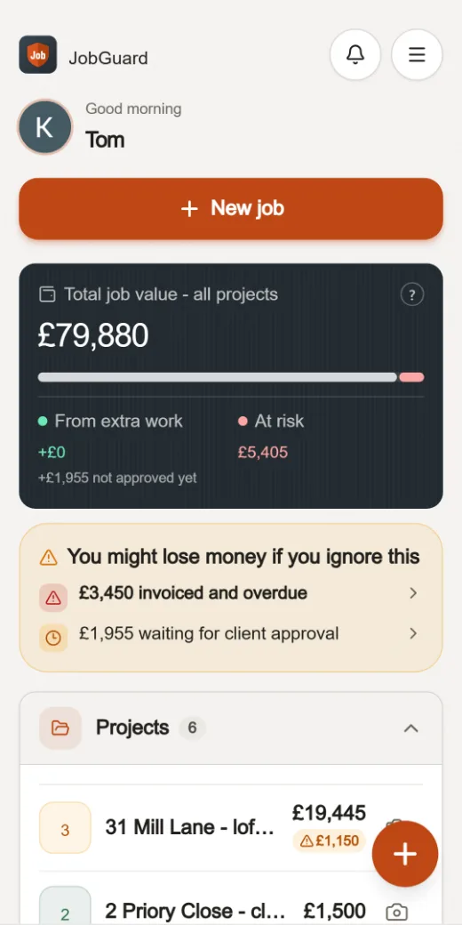 JobGuard: Job dashboard